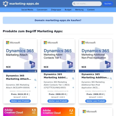 Screenshot marketing-apps.de