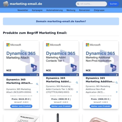 Screenshot marketing-email.de