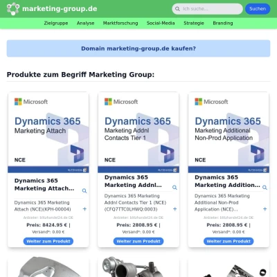 Screenshot marketing-group.de