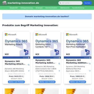 Screenshot marketing-innovation.de