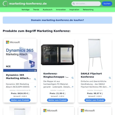 Screenshot marketing-konferenz.de