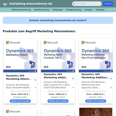 Screenshot marketing-massnahmen.de