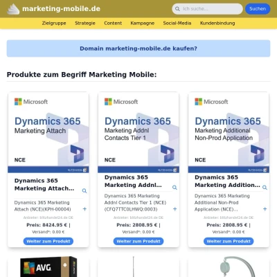 Screenshot marketing-mobile.de