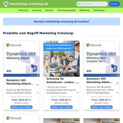 Screenshot marketing-schulung.de