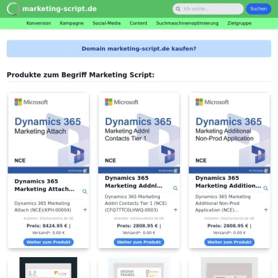 Screenshot marketing-script.de