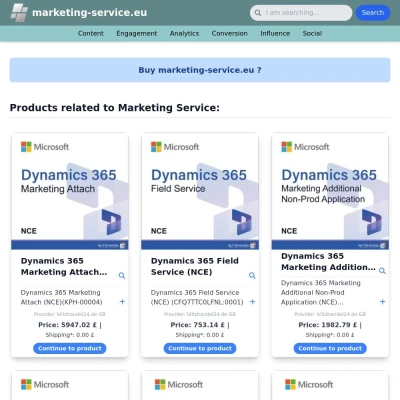 Screenshot marketing-service.eu