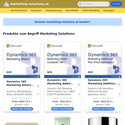 Screenshot marketing-solutions.at