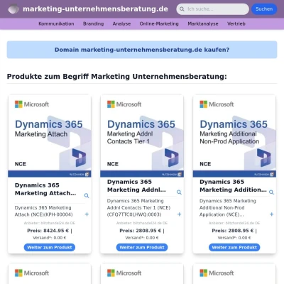 Screenshot marketing-unternehmensberatung.de