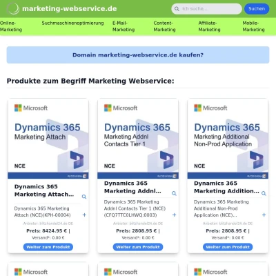 Screenshot marketing-webservice.de