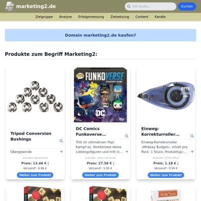 Screenshot marketing2.de