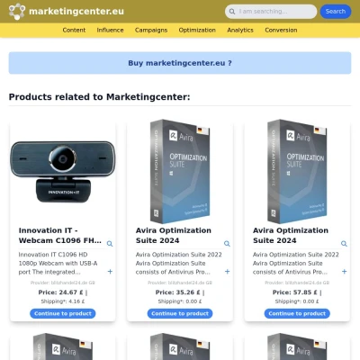 Screenshot marketingcenter.eu