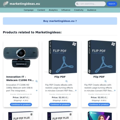 Screenshot marketingideas.eu