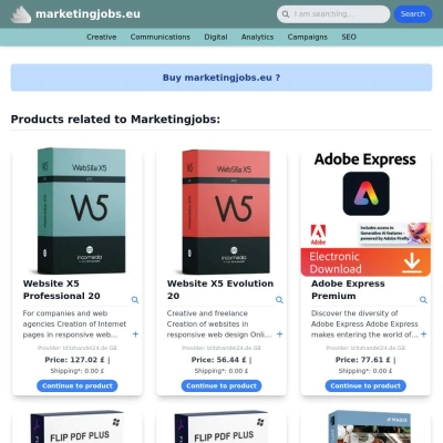 Screenshot marketingjobs.eu