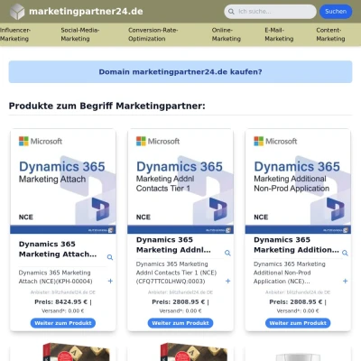 Screenshot marketingpartner24.de