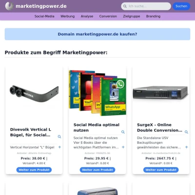 Screenshot marketingpower.de