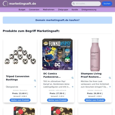 Screenshot marketingsaft.de