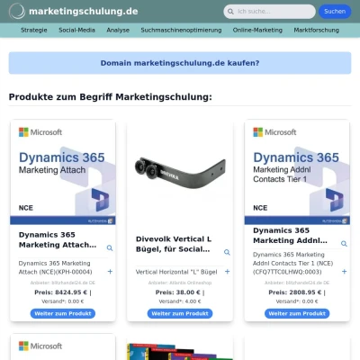 Screenshot marketingschulung.de