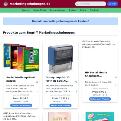 Screenshot marketingschulungen.de