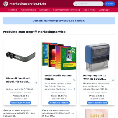 Screenshot marketingservice24.de