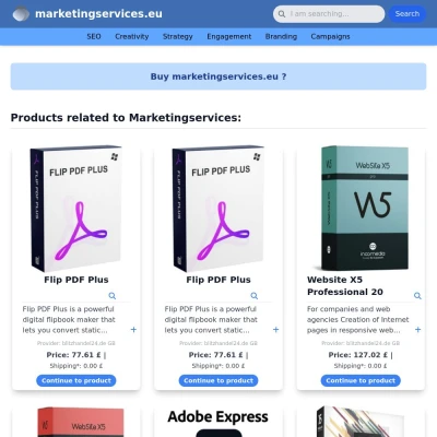 Screenshot marketingservices.eu