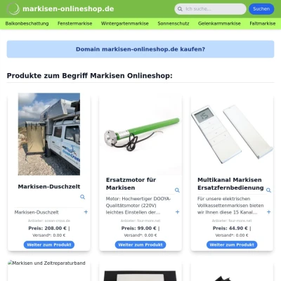 Screenshot markisen-onlineshop.de