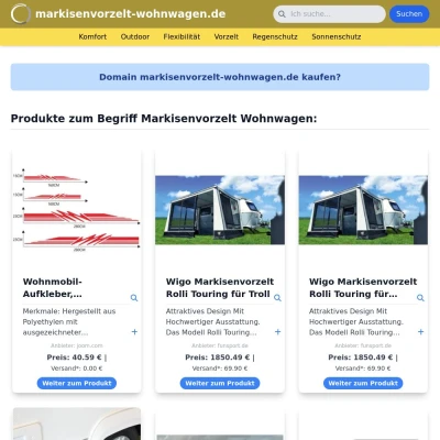 Screenshot markisenvorzelt-wohnwagen.de