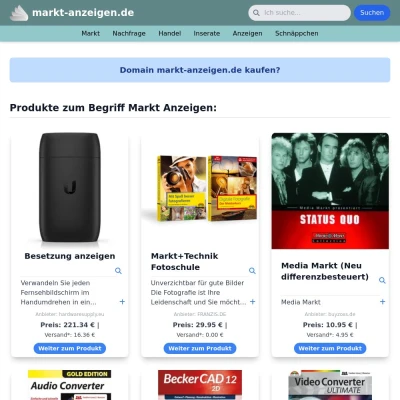 Screenshot markt-anzeigen.de