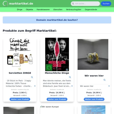 Screenshot marktartikel.de