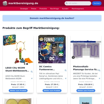 Screenshot marktbereinigung.de