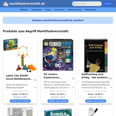 Screenshot marktfuehrerschaft.de