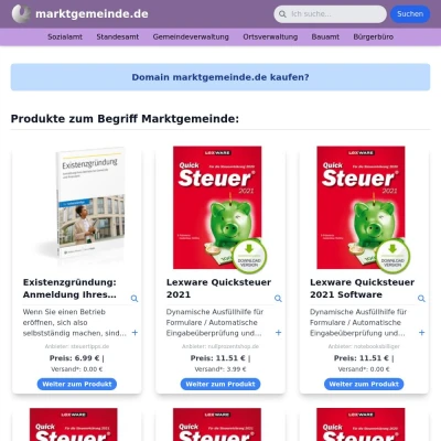 Screenshot marktgemeinde.de