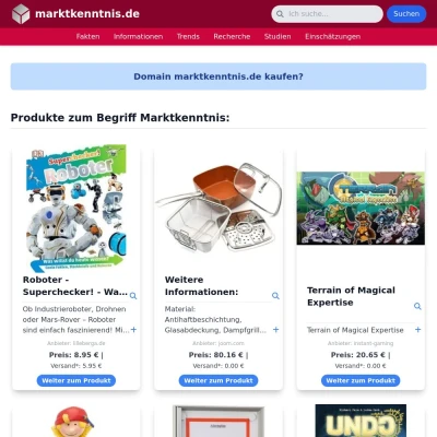 Screenshot marktkenntnis.de