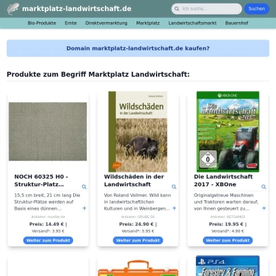 Screenshot marktplatz-landwirtschaft.de