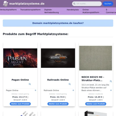 Screenshot marktplatzsysteme.de