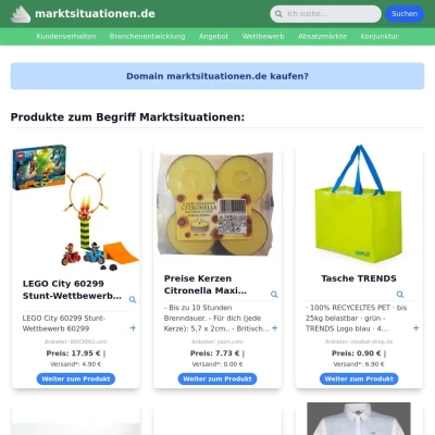 Screenshot marktsituationen.de