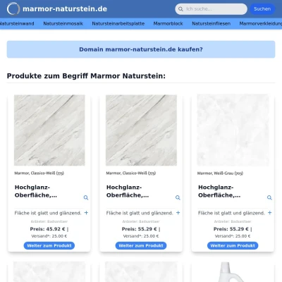 Screenshot marmor-naturstein.de