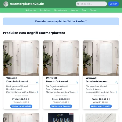 Screenshot marmorplatten24.de