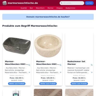 Screenshot marmorwaschtische.de