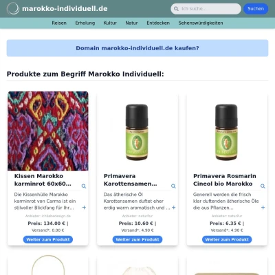 Screenshot marokko-individuell.de