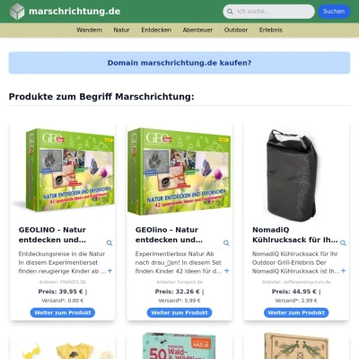 Screenshot marschrichtung.de