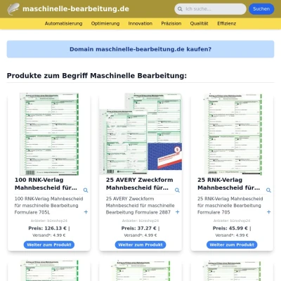 Screenshot maschinelle-bearbeitung.de