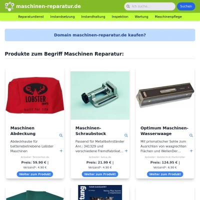 Screenshot maschinen-reparatur.de