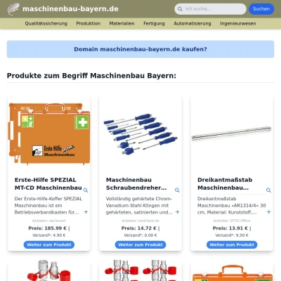 Screenshot maschinenbau-bayern.de