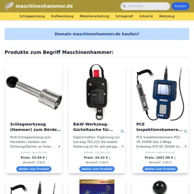 Screenshot maschinenhammer.de