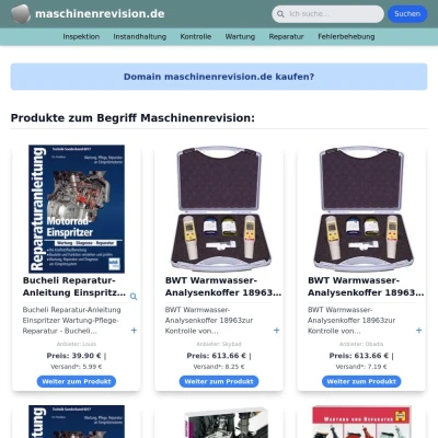 Screenshot maschinenrevision.de