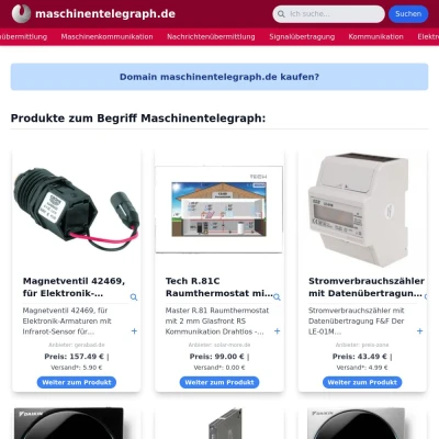 Screenshot maschinentelegraph.de