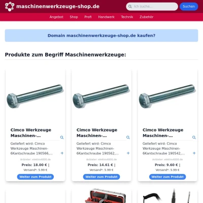 Screenshot maschinenwerkzeuge-shop.de