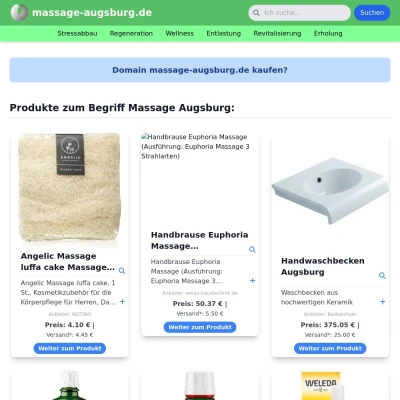 Screenshot massage-augsburg.de