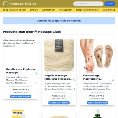 Screenshot massage-club.de