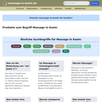 Screenshot massage-in-koeln.de